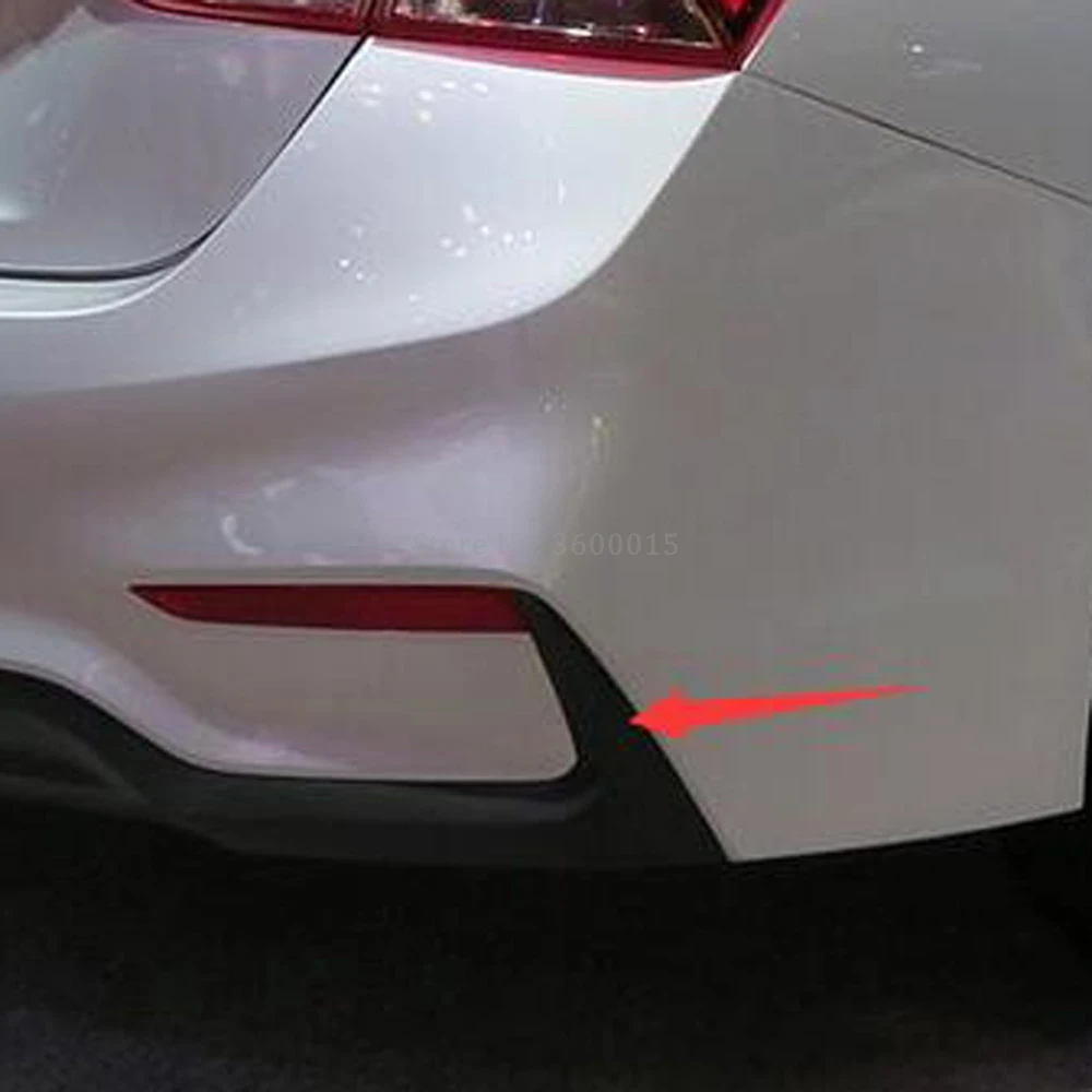 Для Hyundai Verna Solaris Accent 2018 2020 хромированная полоса для заднего нижнего бампера