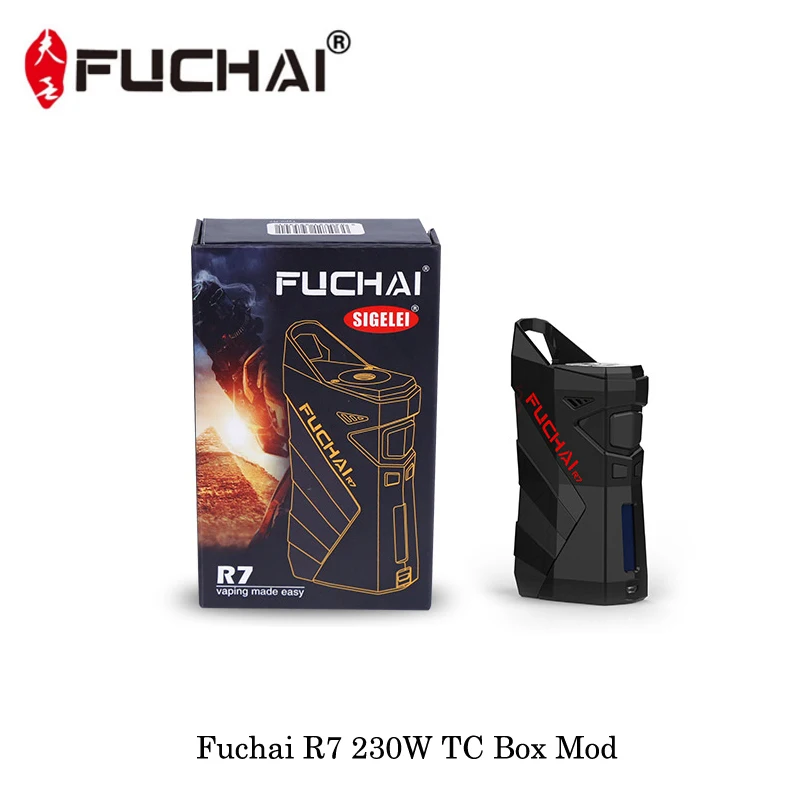 

Electronic Cigarettes 230W Sigelei Fuchai R7 Temperature Control Mod Powered By Dual 18650 Vape Vaporizer VS SMOK Alien Mod Box