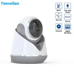 Tenvellon 1080 P Wi-Fi Камера IP безопасности дома видео наблюдения Камера s CCTV сети Беспроводной Видеоняни и радионяни ночь SD перекодировать