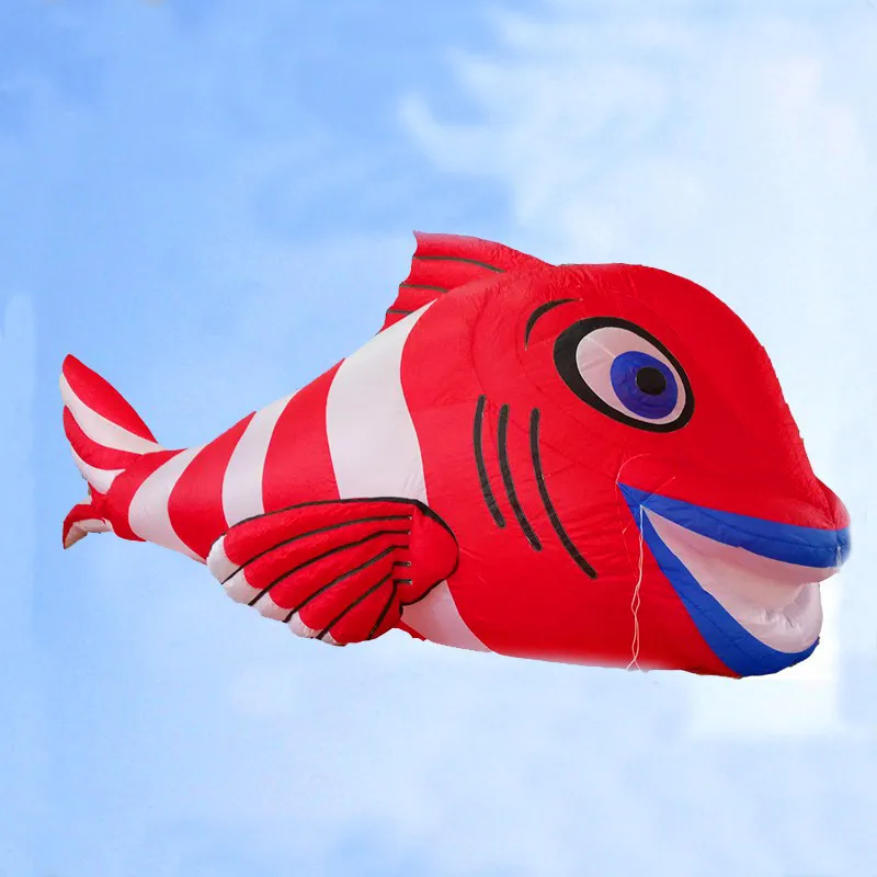 free shipping high quality 4.5m clown fish kite inflatable kite string reel animated kites bird kite fabric kite adult ribbon