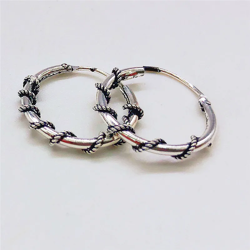ROMAD, 5 стилей, маленькие серьги-кольца, Ретро стиль, серебряный цвет, Висячие круглые серьги для женщин, серьги, модное ювелирное изделие, бижутерия R2 - Окраска металла: 3
