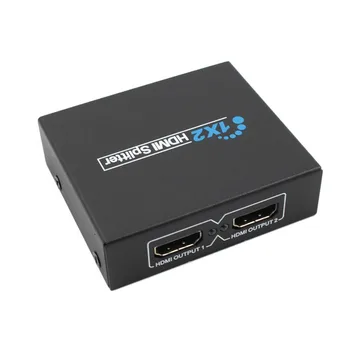 

1x2 HDMI Splitter Extender 2 Port HDMI Audio Video v1.3b 1080p Splitter Adapter for HD TV PS3 3D Display