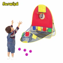Детская игровая палатка для малышей, баскетбольная стрельба, Игровая палатка для помещений и улицы, складная Игровая палатка с Баскетбольным кольцом