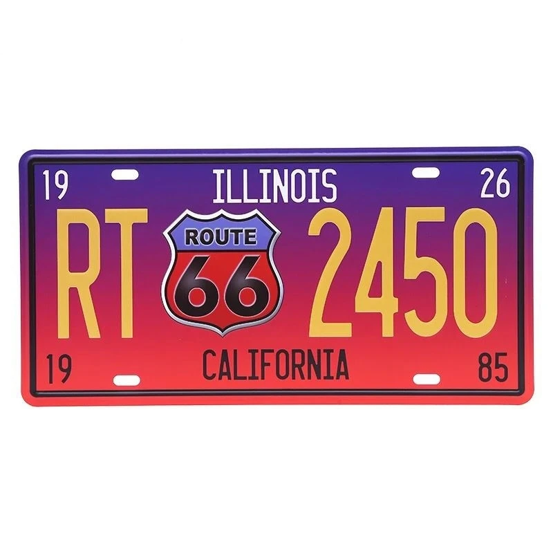 США, Калифорнийский автомобильный номерной знак автомобиля, винтажная жестяная вывеска для бара, паба, домашний Настенный декор, ретро металлический художественный плакат - Цвет: 9030