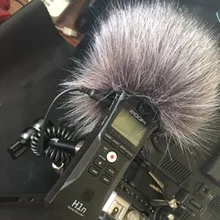 Ветрозащитная муфта из искусственного меха Dead Cat, ветровое стекло для Zoom H1N, ветровой глушитель для уменьшения шума ветра