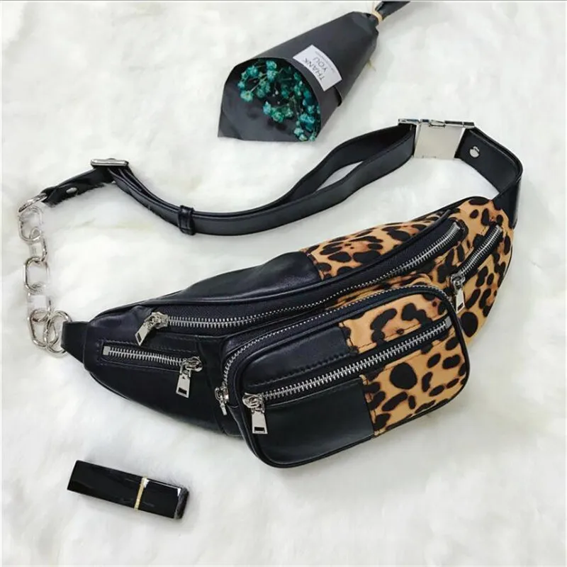 

Brand Fashion Unisex Men&Women Genuine Leather Waist Packs Men Organizer Travel Waist Pack Necessity Waist belt Mobile Phone Bag