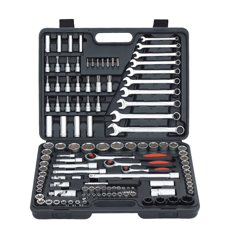 

120PCS Ratchet Handle Wench Spanner Socket Set 1/2 Car Repair Tool Hand Combination Tool Kit