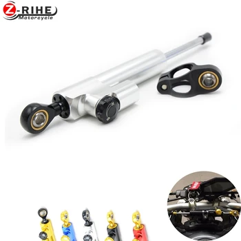 

for CNC Damper Steering StabilizerLinear Reversed Safety Control Over for z800 z750 yamaha r6 mt07 fz6 r3 ninja 300 mt 09 xj6 mt