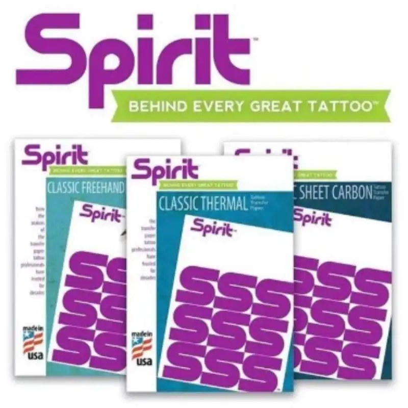 100 листов Spirit термальная переводная бумага для татуировок формата А4 термальный трафарет для копировальной бумаги аксессуары для татуировок поставка татуировок