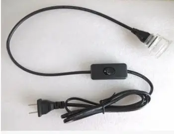 

IP67 waterproof single head t8 g13 lamp holder with switch and plug for aquarium etc