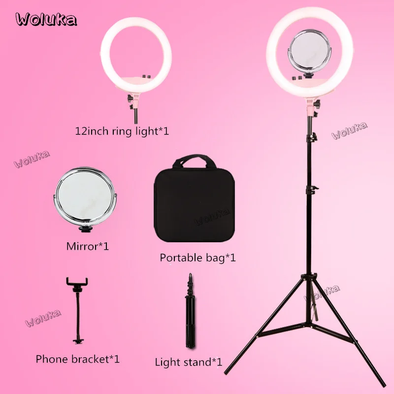 

LED Tattoo eyebrow Fill light live anchor beauty skin makeup skinny face photography ring phone jitter selfie lamp CD50 T13