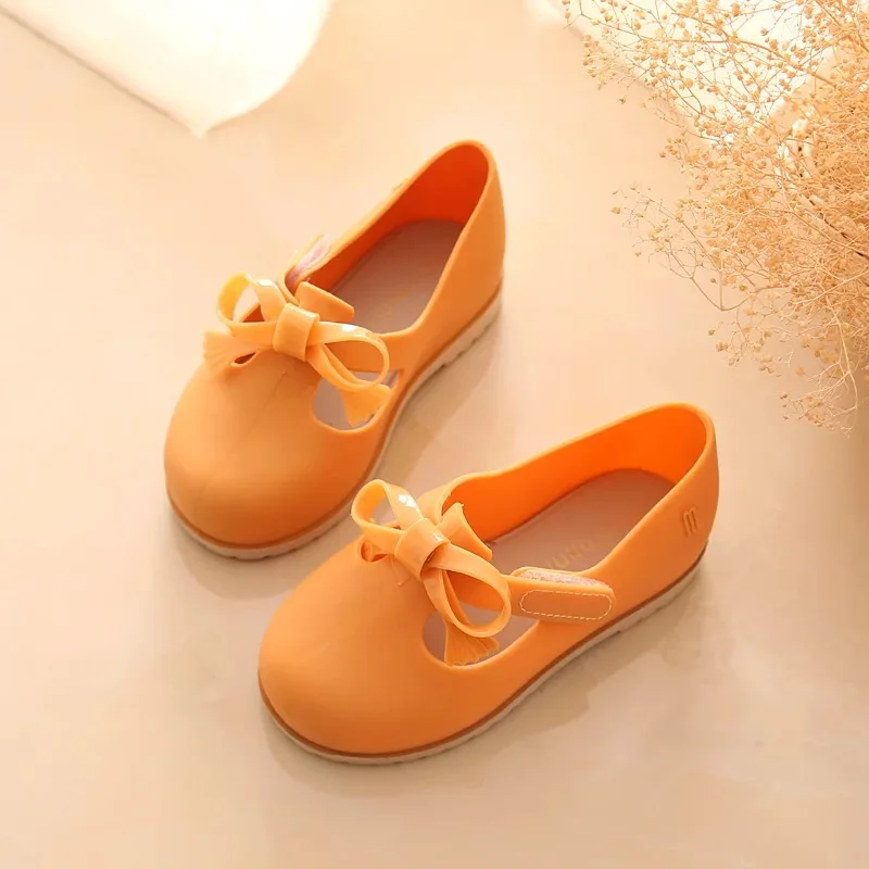 Сандалии для девочек Mini Melissa прозрачные сандалии с большим бантом мальчиков и 14 16