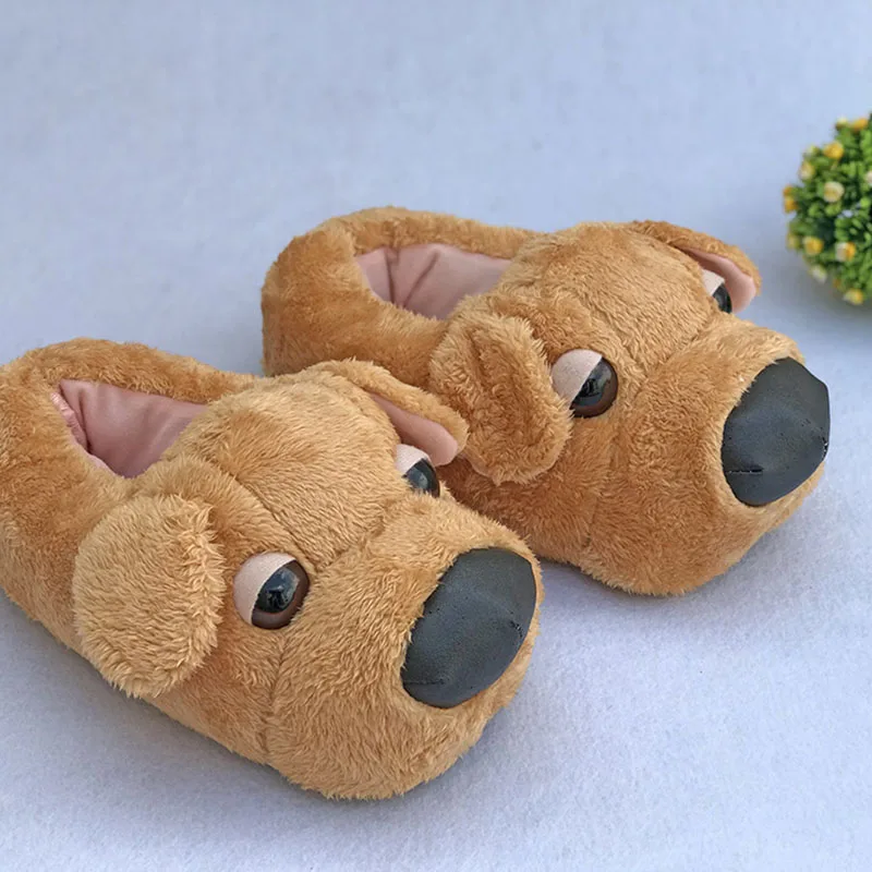 Home Warm Shoes Men Women Winter Gift Dog Slippers Cotton Slippers Fluffy slippers Funny Shoes Plush Shoes House Slippers