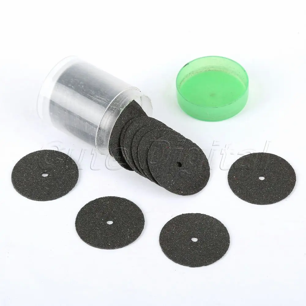 36pcs abrasive Discs cutting discs Rotary cutter Cut Off Wheels 24mm Reinforced Dremel Rotary Tools Electric cutting tool w/Tube