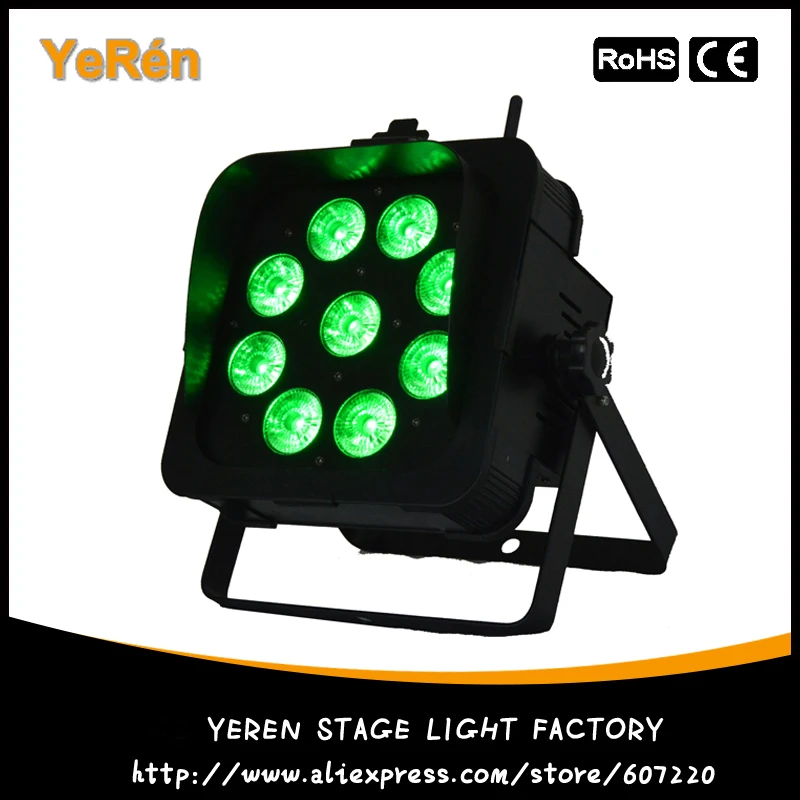 

Battery Powered LED DJ Par Light DMX Wireless RGBWA+UV LED Lamp Par Can LED Dj Wash Light DJ Lighting