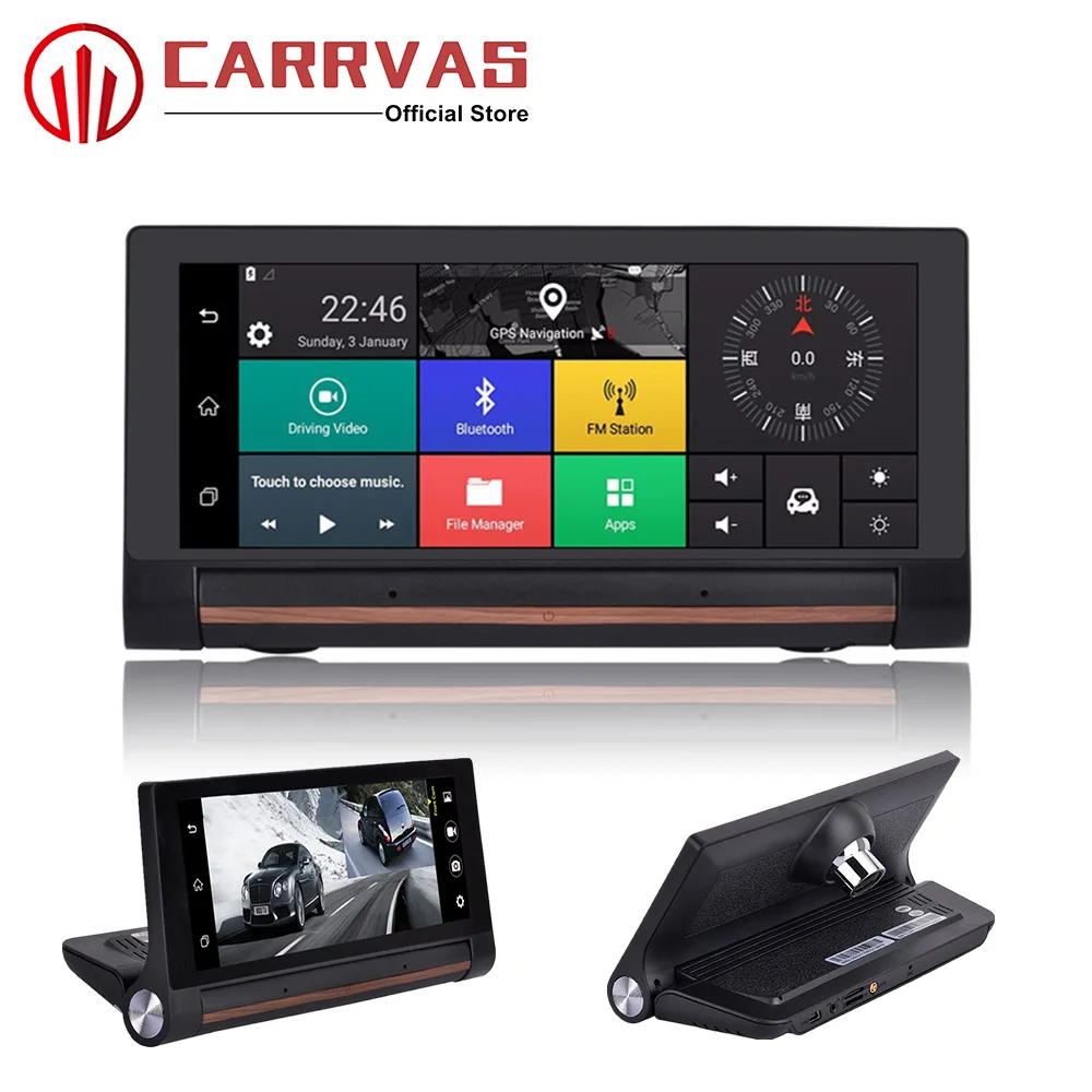 CARRVAS Android gps DVR для автомобиля 6,86 дюймов FHD сенсорный экран Android gps навигатор 3g 4G поддержка WiFi Bluetooth g-сенсор для Buick