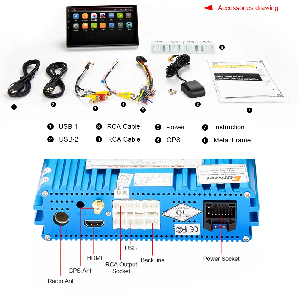 Flash Deal Eunavi 2 Din Octa Core android 9.0 car player universal GPS Navigation stereo radio with WIFI+bluetooth+SWC+RDS 4G+64G RK3399 5 Flash Deal Eunavi 2 Din Octa Core android 9.0 car player universal GPS Navigation stereo radio with WIFI+bluetooth+SWC+RDS 4G+64G RK3399 5