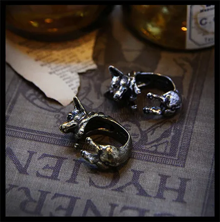 Фото оптовая продажа регулируемое кольцо corgi в стиле ретро панк цена