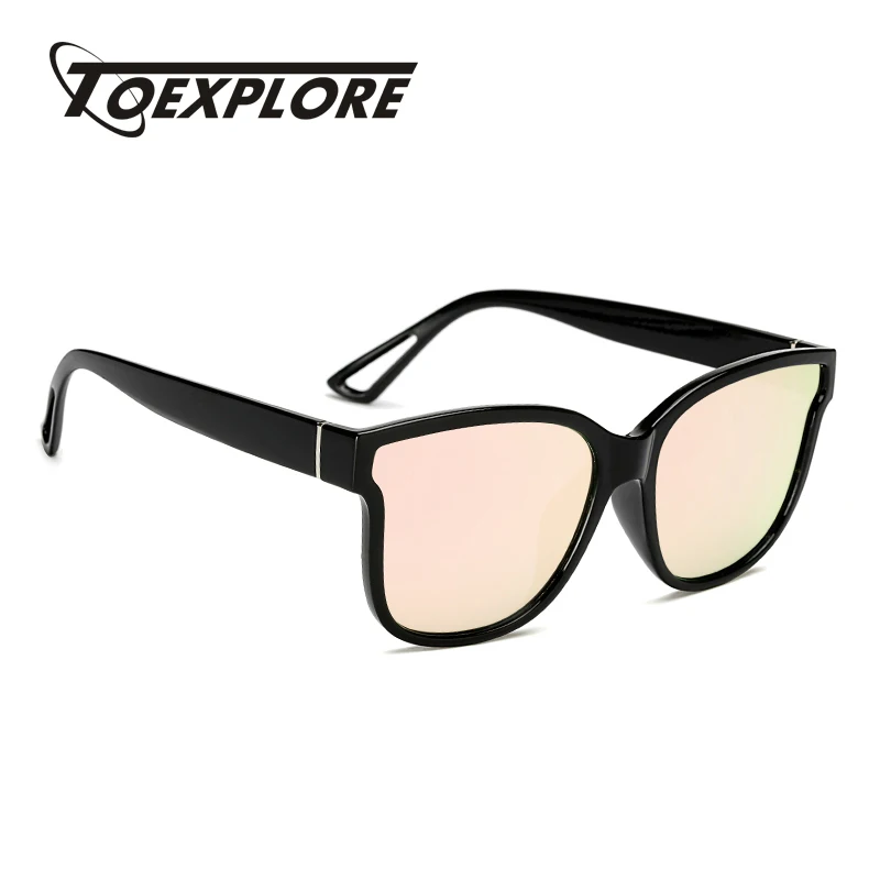 

TOEXPLORE Cat Eye Women Sunglasses Men Brand Designer Eyewear Retro Luxury Mirror Sun Glasses New Fashion High Quality UV400