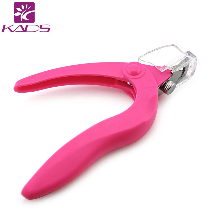 

KADS 1pc Pink & Black Manicure Nail Cutter Nail Clipper Acrylic Gel False Nail Tip Cutter Clipper Nail Triple Tips Cutter Tool