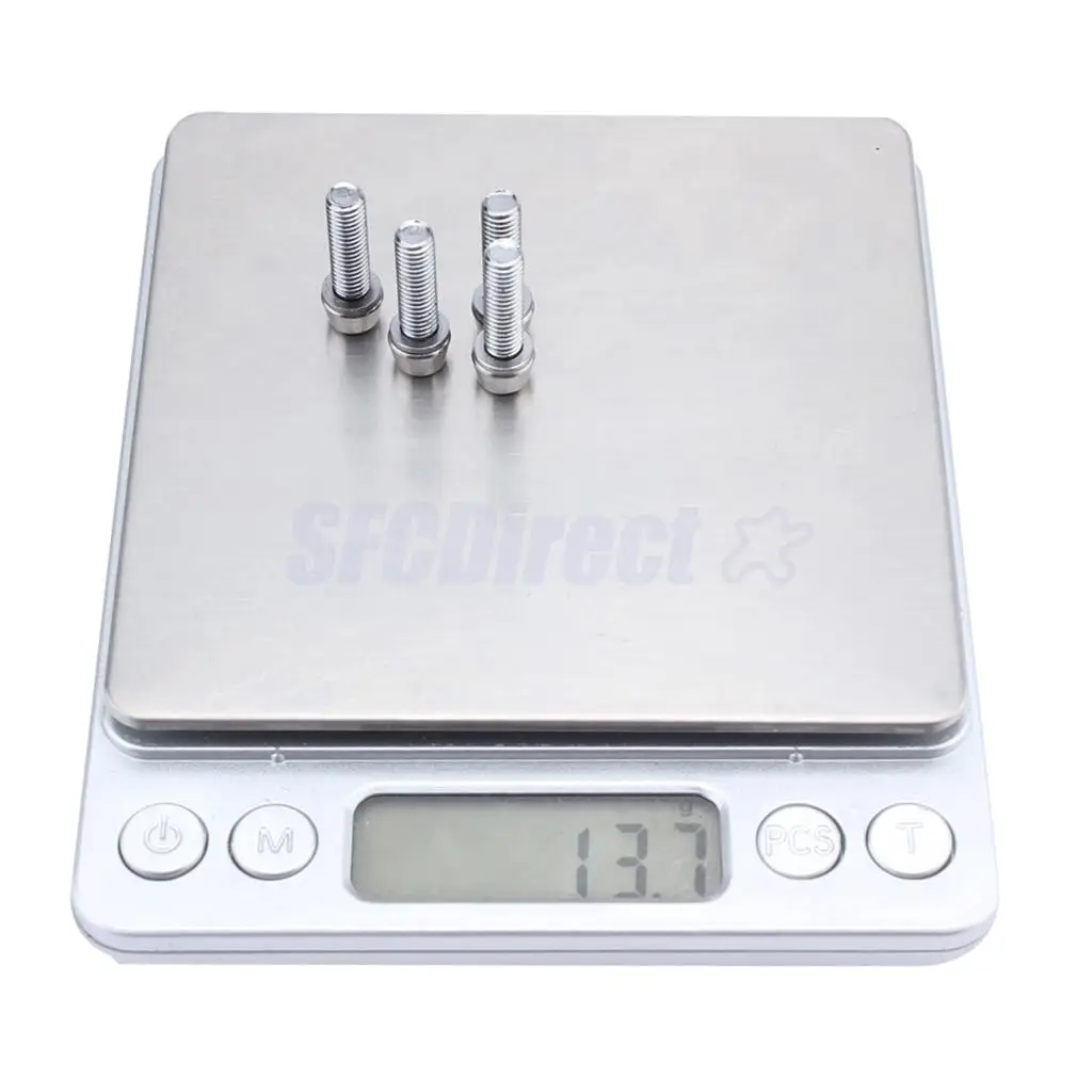 8pcs Bicycle Stem Screws Water Bottle Cage Bolts Socket Screws Silver M5 M7