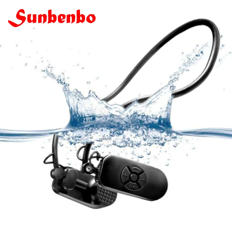 APT-X Bone Conduction 4G 8G HIFI MP3 Player IPX8 Waterproof Swimming Outdoor Sport Earphone USB MP3 Music Players PK U5 plus audio-player : image APT-X Bone Conduction 4G 8G HIFI MP3 Player IPX8 Waterproof Swimming Outdoor Sport Earphone USB MP3 Music Players PK U5 plus audio-player