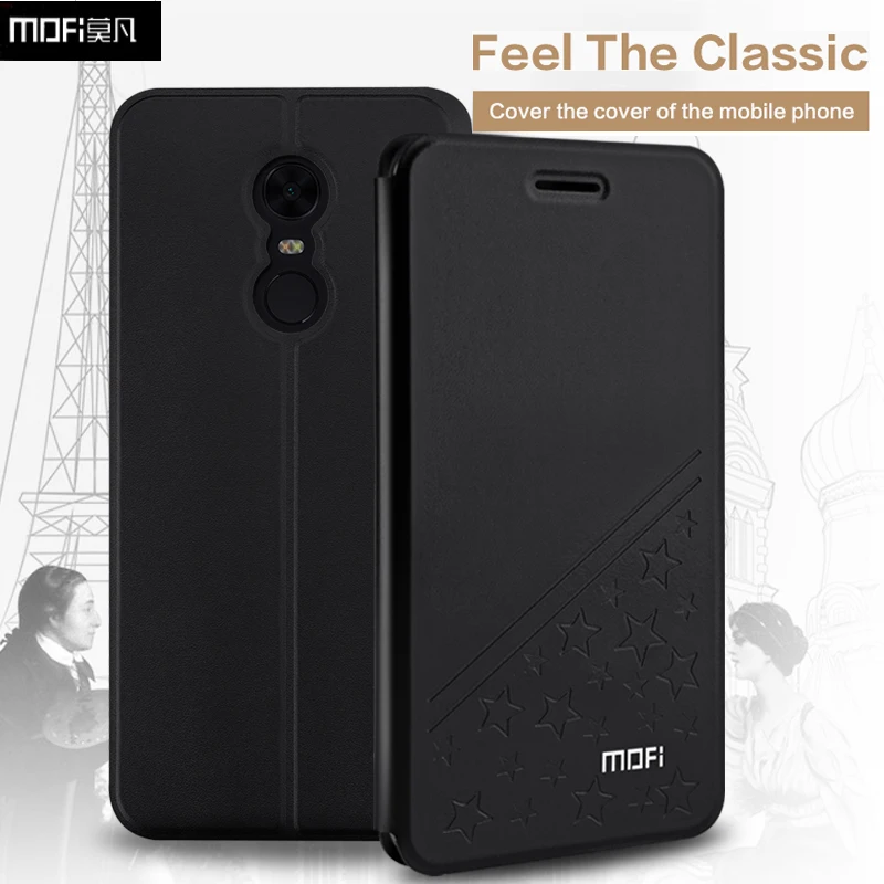 

Mofi For XiaoMi Redmi 5 Case Cover Flip PU Leather Stand Case for Xiaomi Redmi 5 Plus Book Style Cell Phone Bag Stars