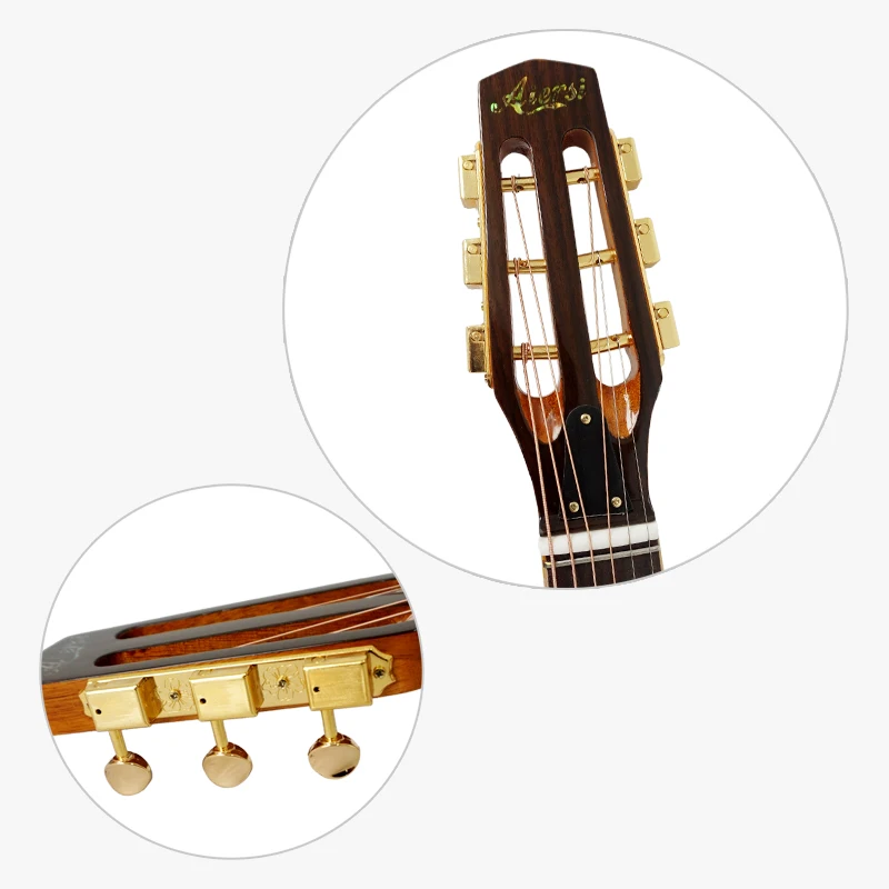 Aiersi бренд профессиональный ручной Selmer стиль акустическая Цыганская Джаз гитара с бесплатным Чехол и ремень
