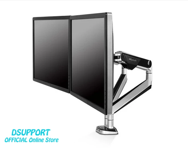 Best Offers Desktop 10"-30" Dual Monitor Holder Mount Arm Full Motion LED LCD Computer Display Stand Loading 2-9 kgs each arm with two usb 