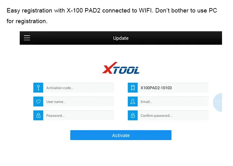 [Дистрибьютор XTOOL] XTOOL X-100 PAD 2 планшет ключ программист более новая версия, чем XTOOL X-100 PAD обновленная версия