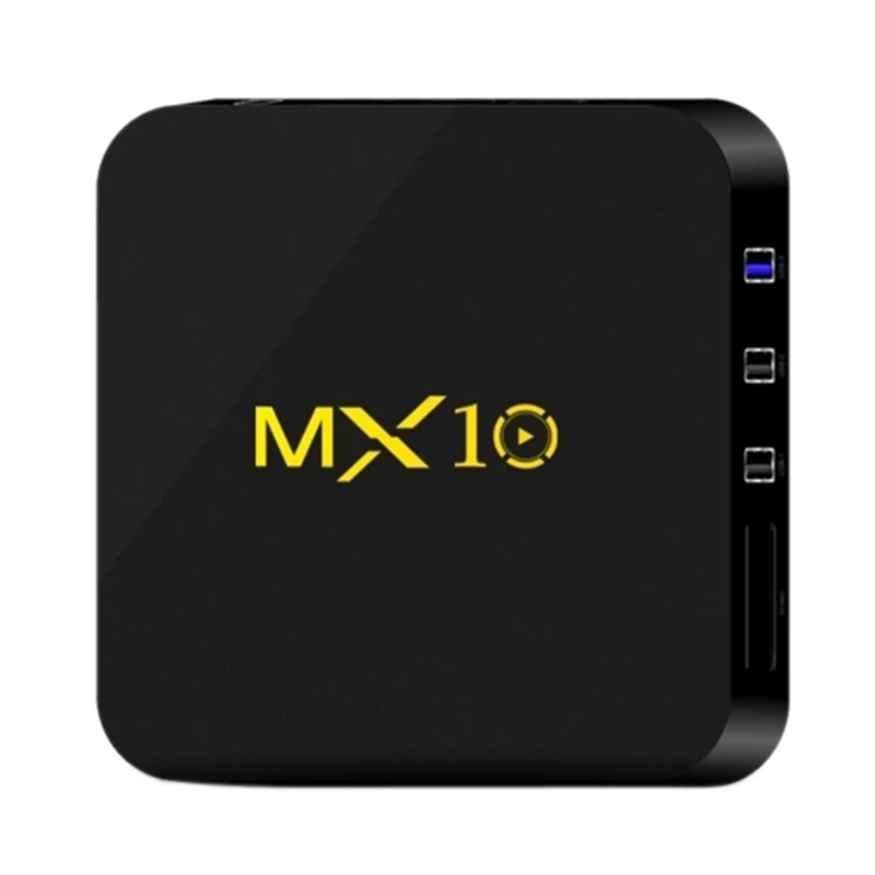 Горячая Mx10 Android 8,1 ТВ коробка 4 ГБ/32 ГБ 4K поддерживается Rk3328/Vp9/H.265/Hdr10/Usb3.0/Dlna/Miracast/Wifi/Lan