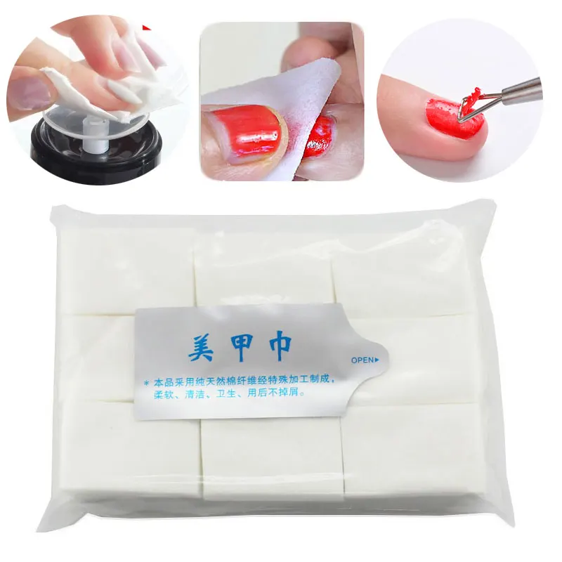 

Cleanser Nail Gel Polish Remover White lint-free wipes Paper Nail Polish Clean Removal Wraps Towel Cotton Soft 600PCS