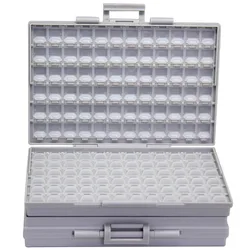 AideTek 2 units BOX-ALL-144 plastic toolbox mount SMD SMT components Electronics Beads Storage Cases & Organizers 2BOXALL