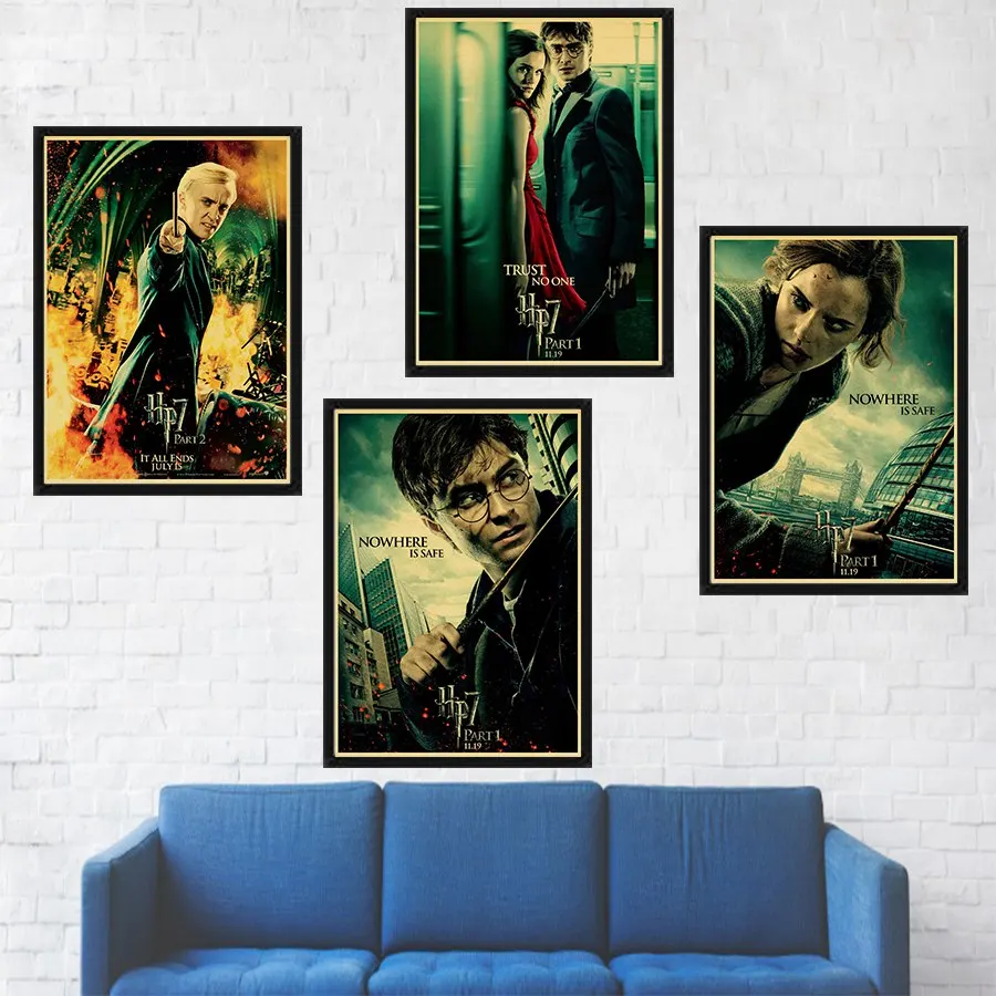Harry Potter movie poster print wall art home decoration painting