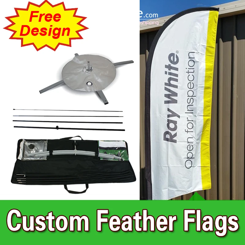 

Single sided Feather Flags Banners with Cross Base Custom Printing Cheap Flags FREE Shipping FREE Design Quality Flags Banners