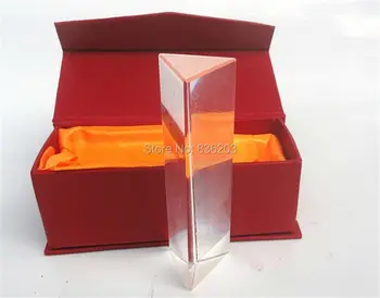 

10cm Triangular Prism Optical Glass Triple Physics Teaching Light Spectrum 2 Refractor Physics Experiment