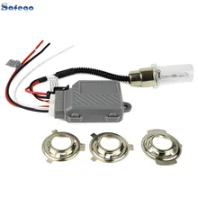 35 Вт moto rcycle hid фары комплект H4 Hi/Lo moto фары лампы BA20D H6M 8000K 6000K фары Универсальный