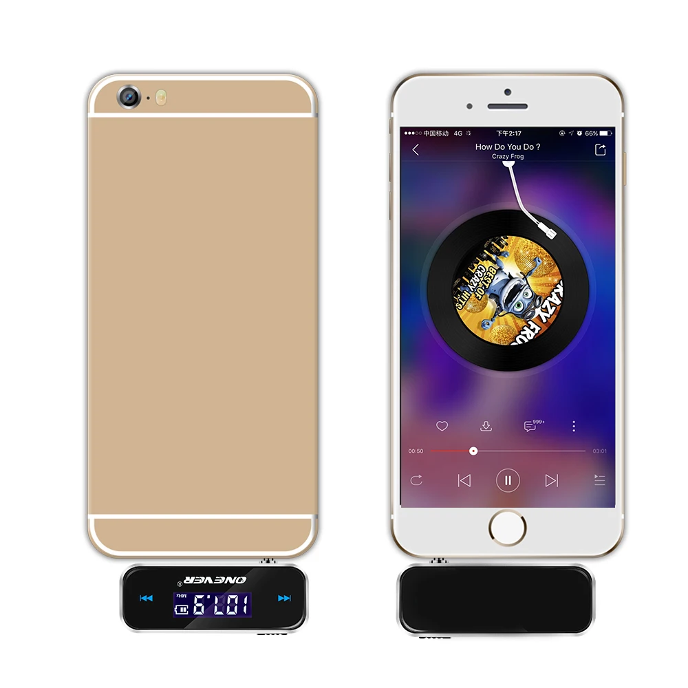 Беспроводной миниатюрный fm-передатчик 3,5 мм Автомобильный музыкальный аудио MP3 передатчик игрока для iPhone 4 5 6 6S Plus samsung iPad