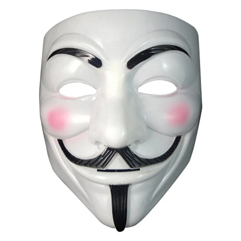 

Halloween Masque Mask Anonymous Guy Fawkes Fancy Dress Adult Costume Accessory macka mascaras The V For Vendetta Party Cosplay