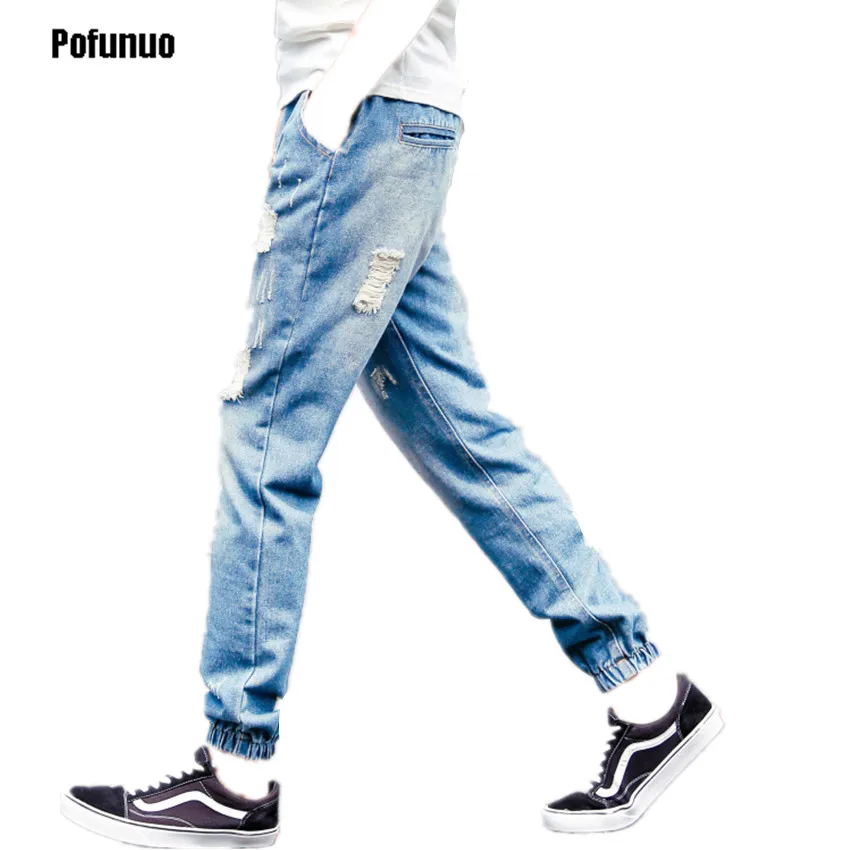 

Mens Pants 2017 Autumn Pants Men harem pants hanging crotch pants slim jeans ankle length trousers plus size M-5XL Free shipping