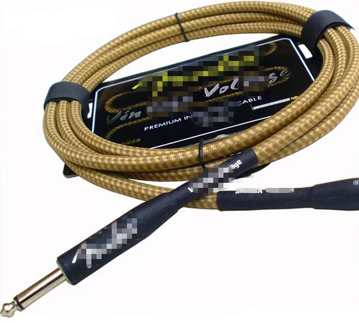 High Quality 3m Yellow Guitar Amplifier Cable Guitar Pedal Cable guitar partsin Guitar Parts