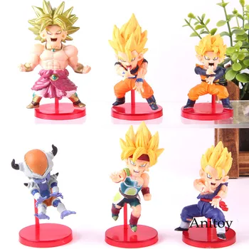 

6pcs/set WCF Son Goku Saiyan Goku Son Gohan Frieza Burdock Broli Battle Dragon Ball Z Action Figure Vol.4 Collection Model Toy
