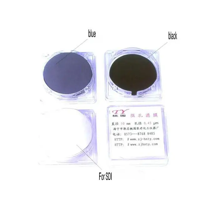 25 шт./лот 50 мм 0.45um черный Микрофильтрация мембраны, черный millipore мембранный фильтр