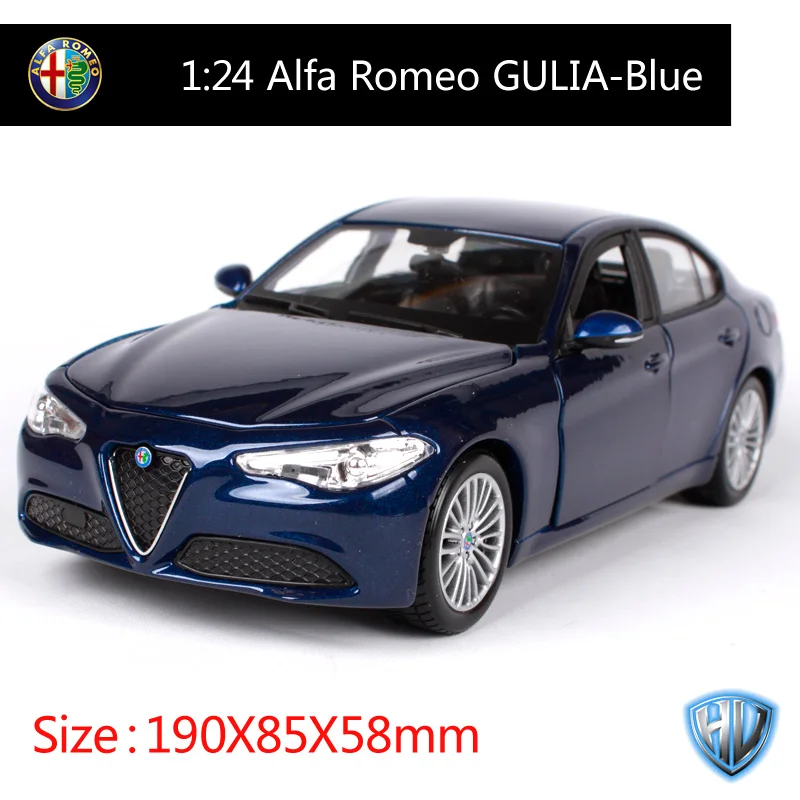 Bburago 1:24 Alfa Romeo GULIA модель гоночной машины Литой модельный автомобиль игрушки в коробке Новинка, поступление 21080 - Цвет: 21080