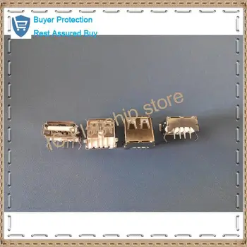 

USB socket welded USB type interface of USB-A female (90-degree bend feet) female USB female weld plate