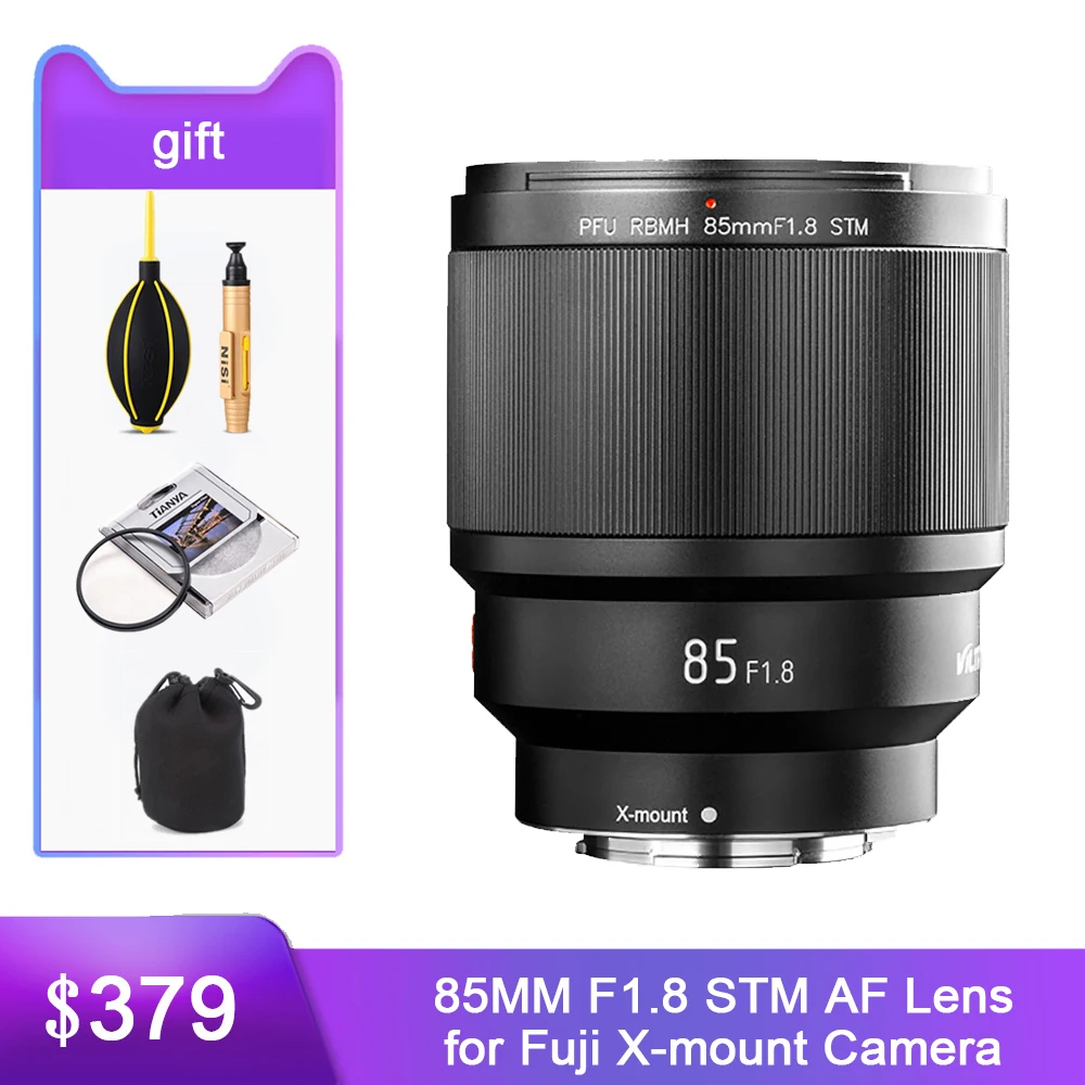 

VILTROX 85mm F1.8 Full-Frame AF Fixed focus Lens X mount Auto Focus Portrait Prime Lens for Fujifilm Fuji FX-mount Camera Lens