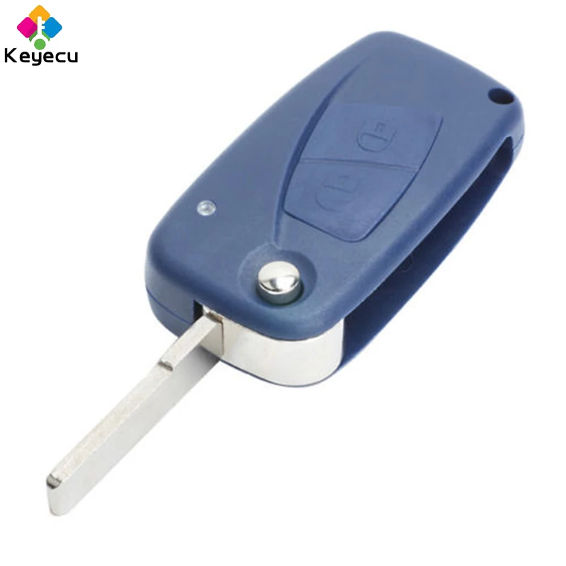 KEYECU Замена дистанционного ключа 2 кнопки и 434 МГц PCF7946 FOB для Fiat Punto Ducato Stilo Panda