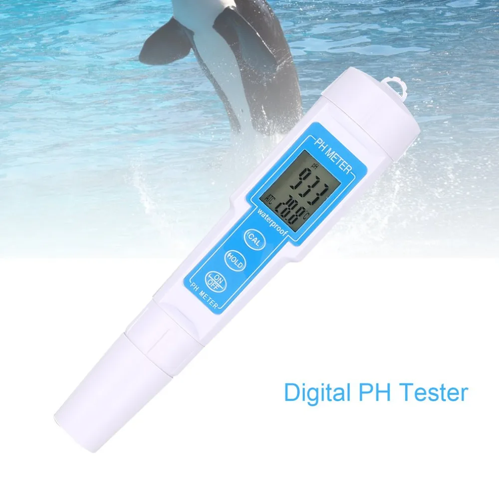 Переносной ЖК-дисплей цифровой рН-метр 0-14PH ручка Напряжение Температура тестер для аквариума воды в бассейне Качество монитор Гидропоника