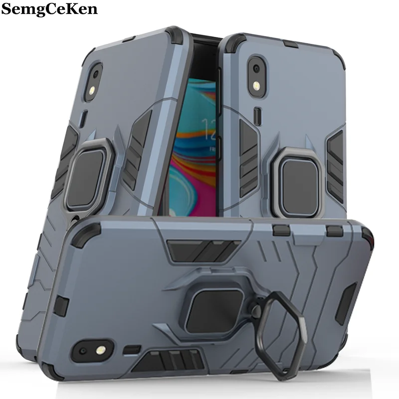 

SemgCeKen finger ring armor case for samsung galaxy a2 core a2core luxury original stand car holder full phone Hard back cover