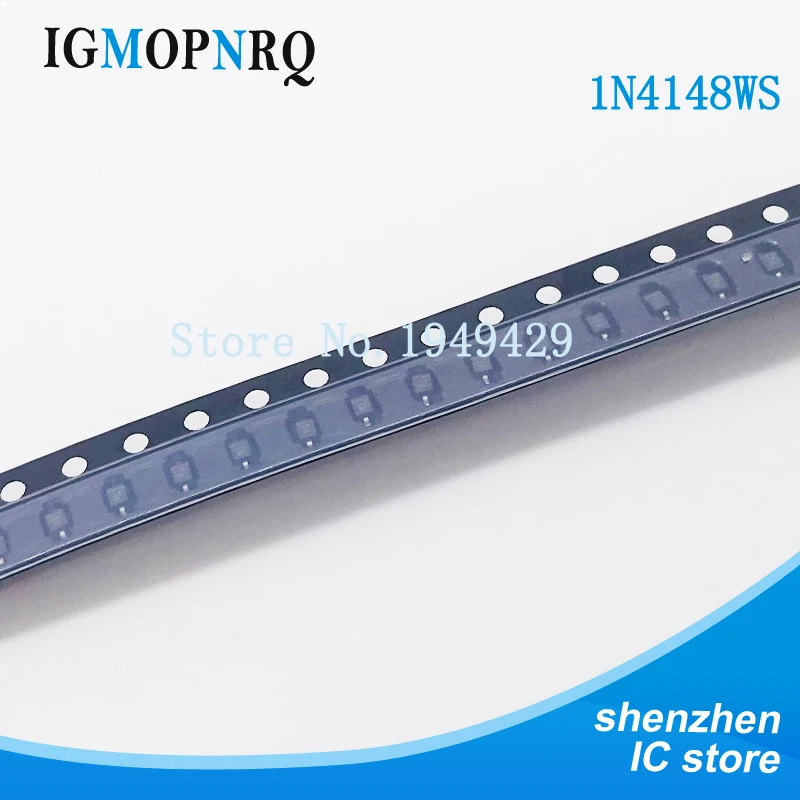 100 шт./лот 1N4148 SMD 0805 SOD 323 импульсный диод 1N4148WS IN4148 T4|Диоды| |